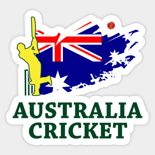 Cricket Australia Aussie Flag Union Jack Stars Sticker